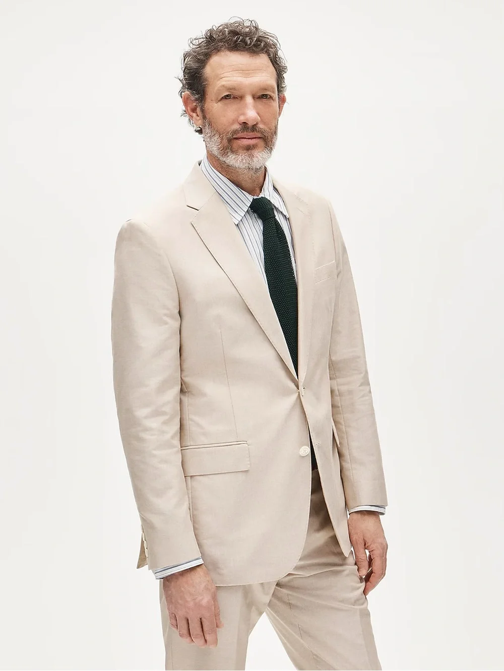 J. CREW Ludlow Slim-fit suit jacket in Portuguese cotton oxford Khaki 38 S CQ514
